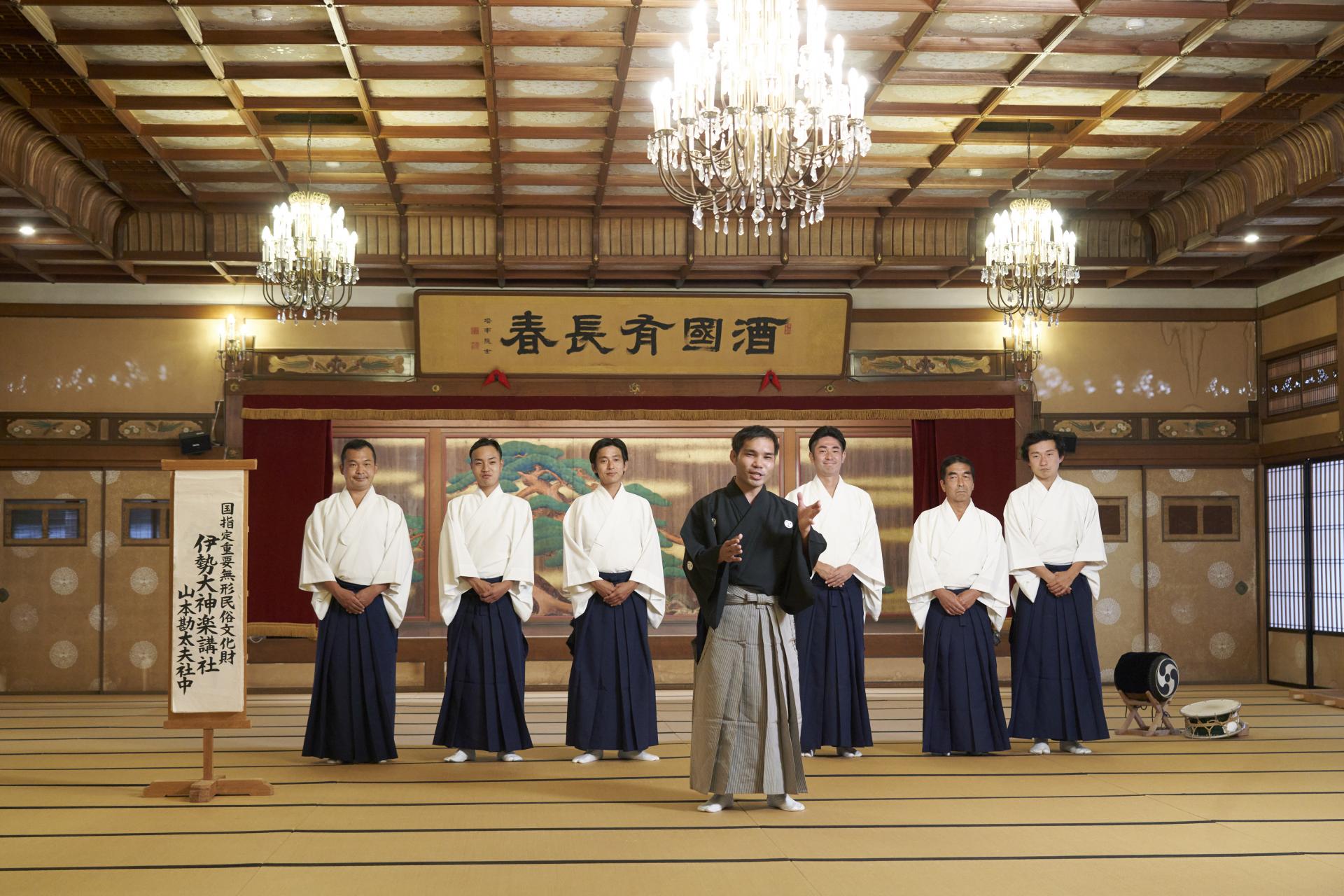 山本神太雄，伊势大神乐工社的掌门人，山本神太雄社的第七代掌门。