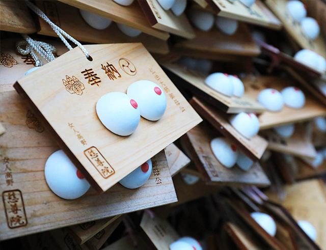 Breast-shaped offerings (wooden tablet) at Jison-in Temple　