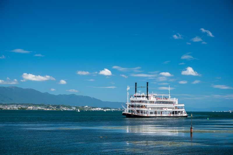 Cruise ship on Lake Biwa(Shiga)