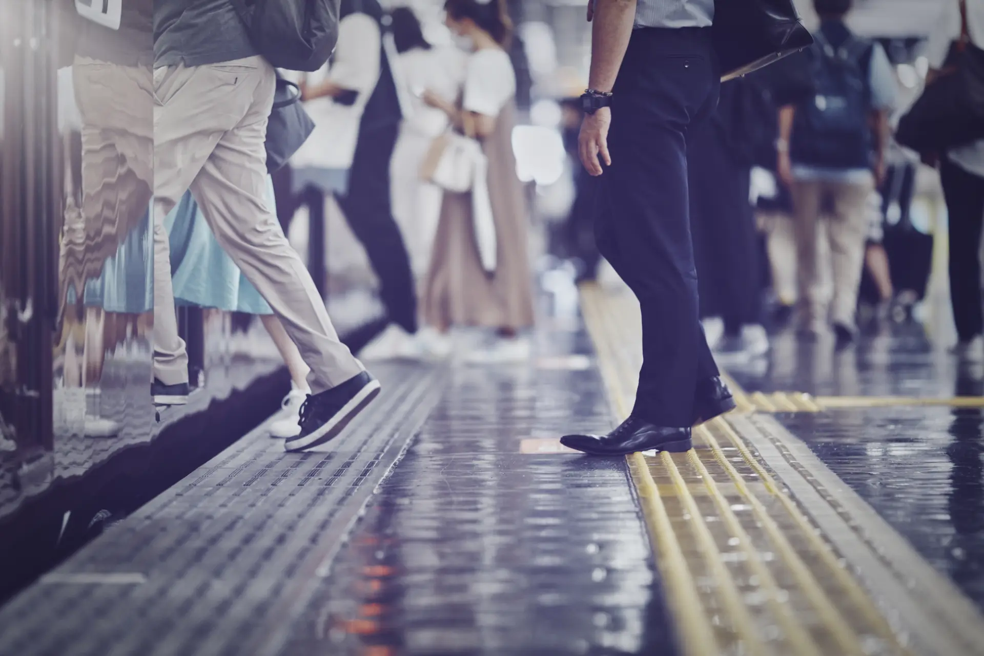 Plan your trip to avoid traveling during peak train hours.