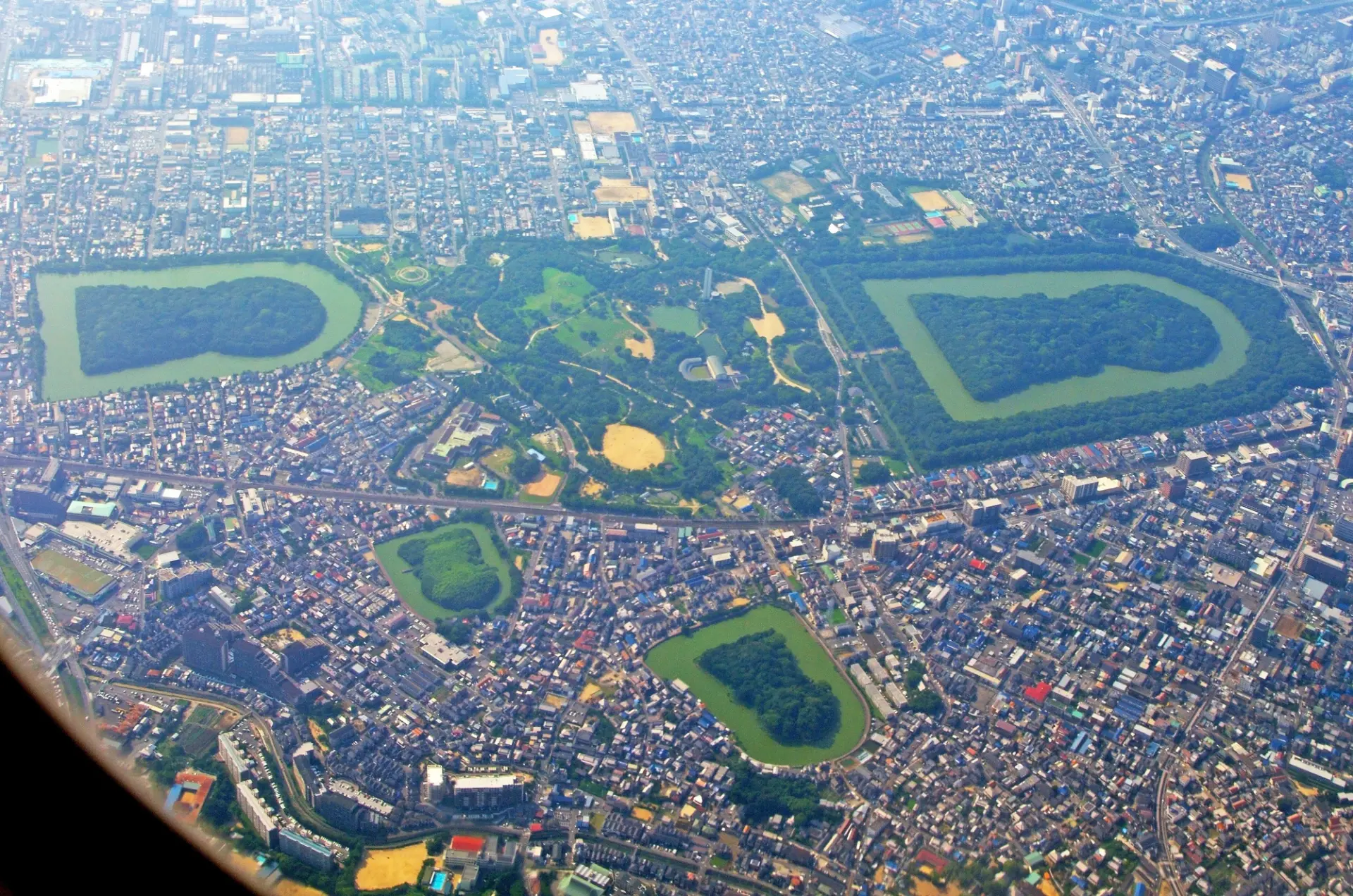 Sakai is dotted with ancient burial mounds of various sizes.