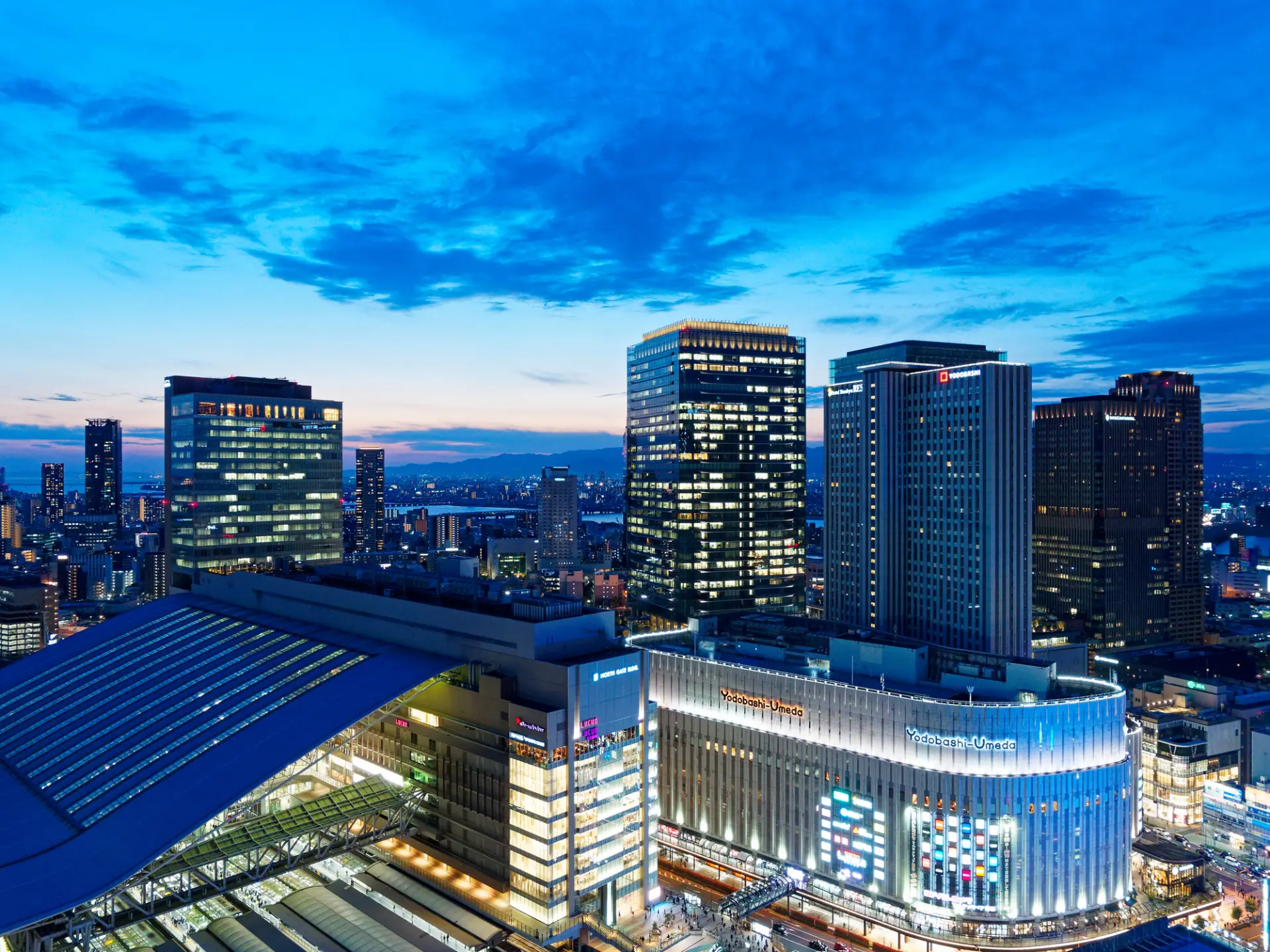 The large-scale commercial complex Osaka Station City
