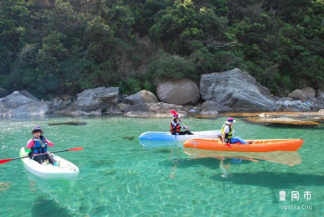 Geocanoe Ride (Sea kayak experience) Toyooka City Takeno Kodomo Taiken Mura