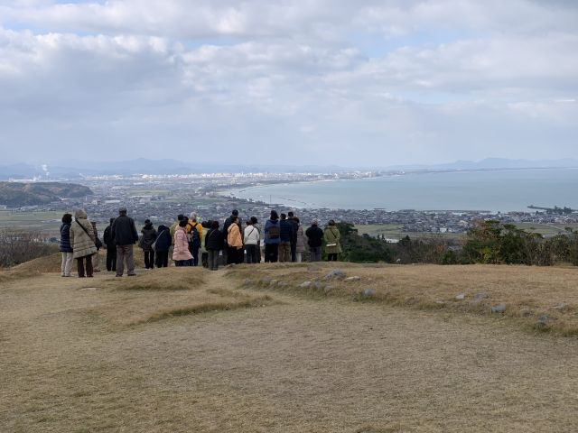 むきばんだ史跡公園から見る絶景（洞ノ原墳丘墓群）