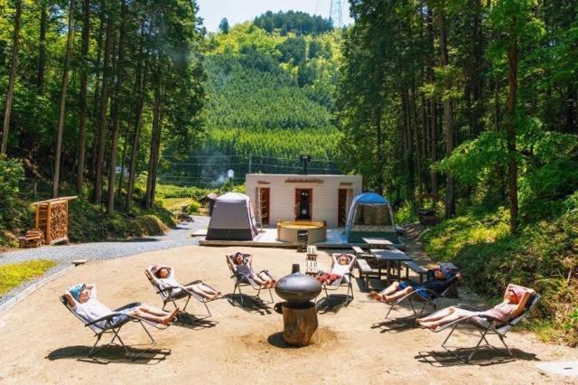 Indulge in the tent sauna in a natural landscape