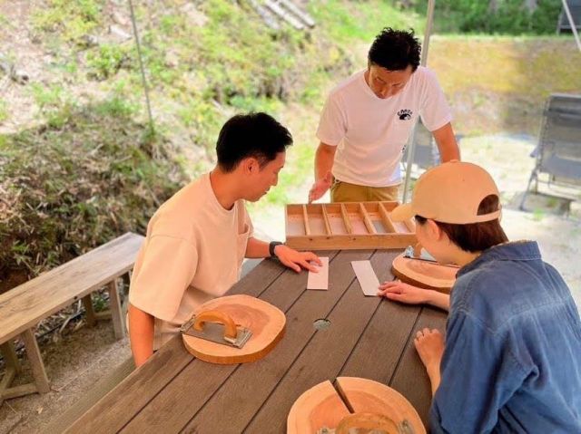 View of the woodcarving experience