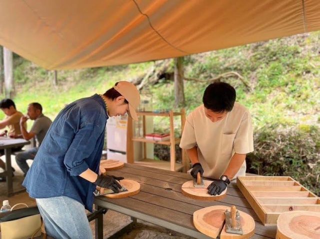 View of the woodcarving experience