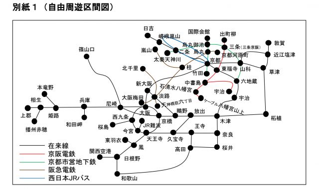 JR-WEST RAIL PASS　Kansai Area Pass