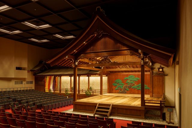 The Noh stage at Ohtsuki Noh Theatre