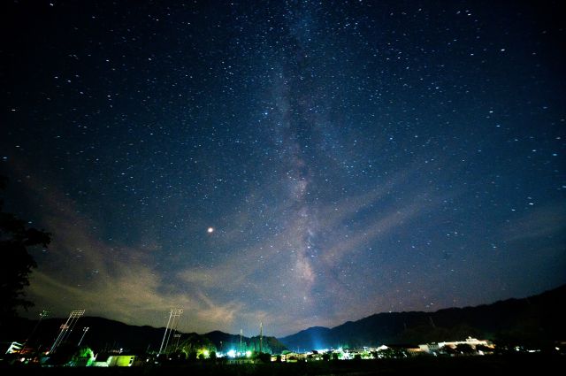 三朝温泉の星空