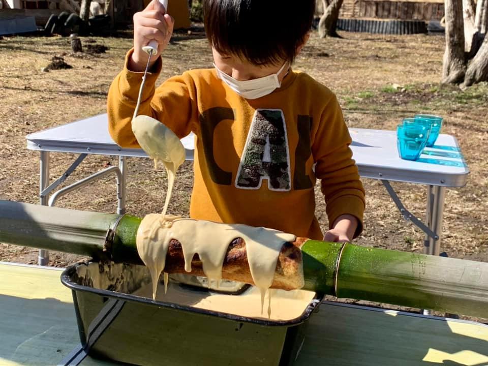 Baumkuchen making