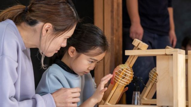 小さい提灯　ちび丸制作の様子