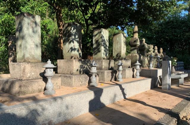 Tomb where the Miyoshi clan is laid to rest