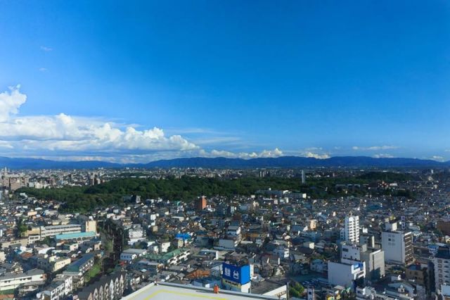 Direction of the Yamato area as viewed from the Sakai City Hall Observation Lobby