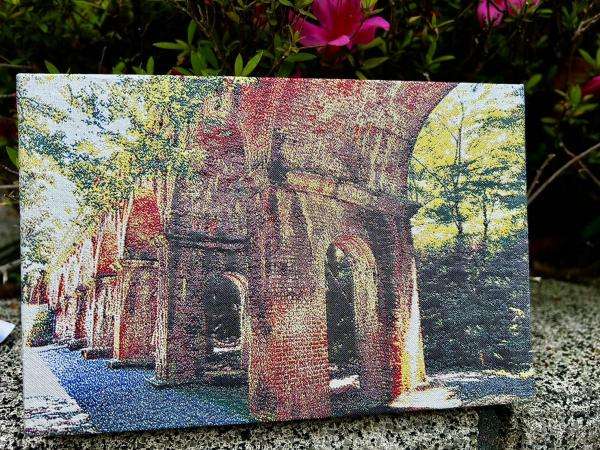 Suirokaku Aqueduct photo-weaving goshuin stamp book