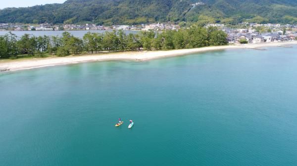 Amanohashidate seine fishing beach