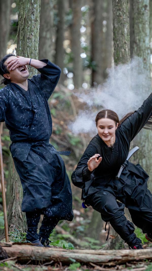 Authentic ninja experience in a former mountain castle