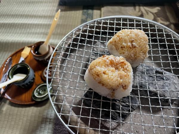 まど体験（焼きおにぎり）