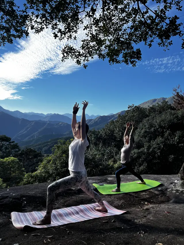 Yoga on a rock 3