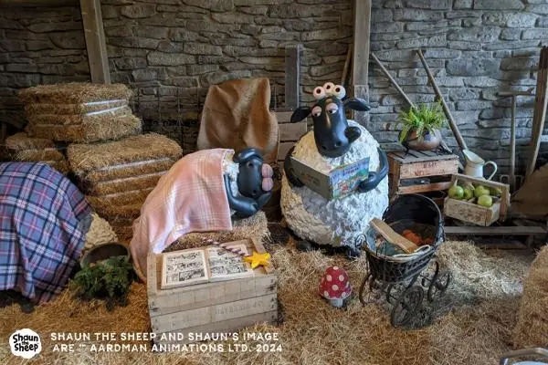 Shaun the Sheep Barn interior
SHAUN THE SHEEP AND SHAUN'S IMAGE ARE TM AARDMAN ANIMATIONS LTD. 2024