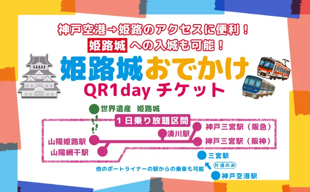 Himeji Castle Outing QR 1day Ticket